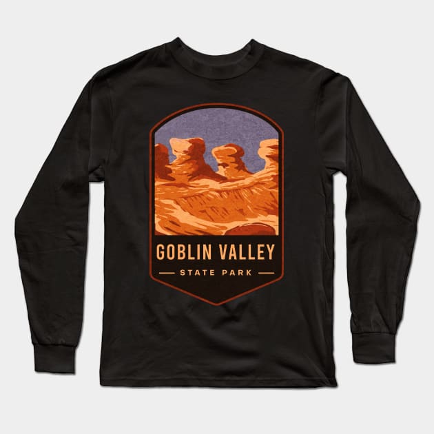 Goblin Valley State Park Long Sleeve T-Shirt by JordanHolmes